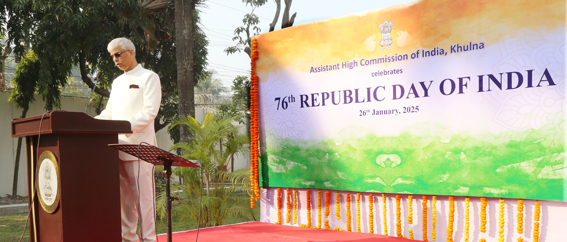  Celebration of the 76th Republic Day at the Chancery premises of AHCI, Khulna