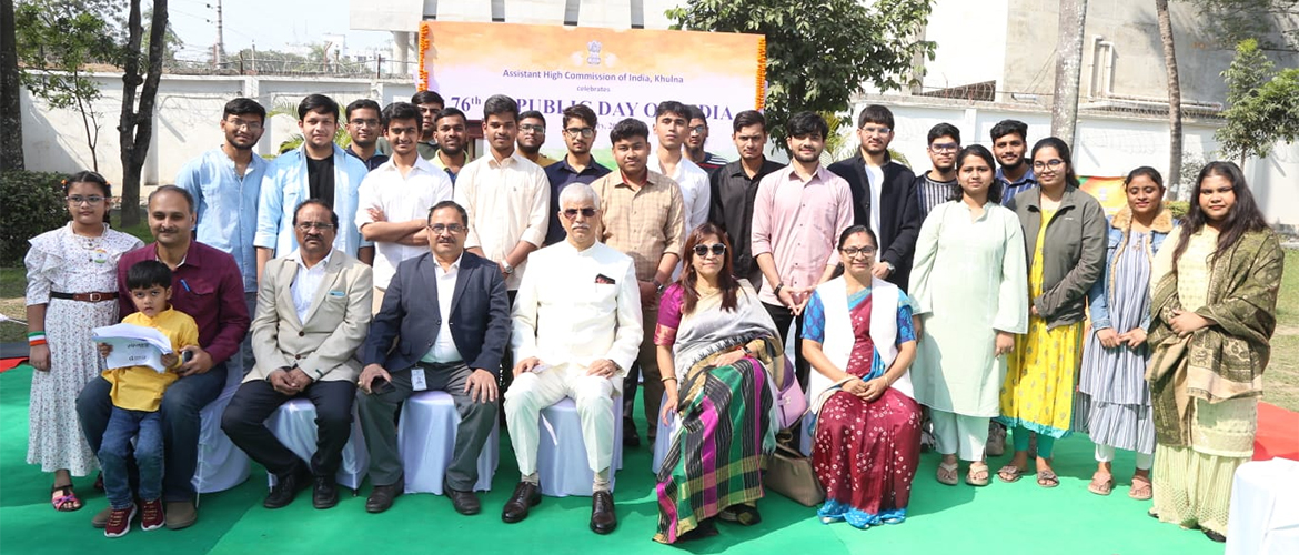  Celebration of the 76th Republic Day at the Chancery premises of AHCI, Khulna